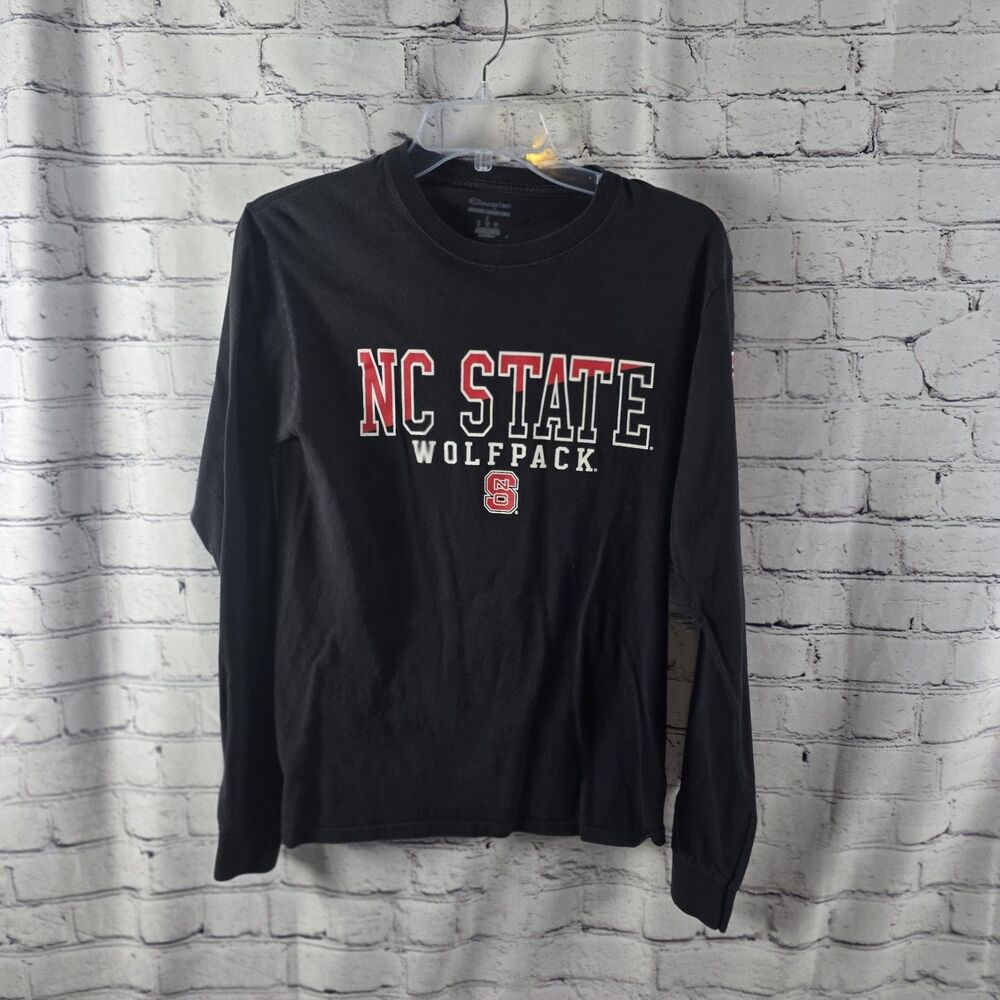 NC State Wolfpack Adult Small Black Long Sleeve Shirt